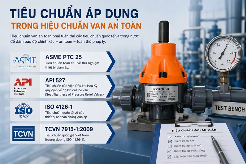 Tiêu Chuẩn Áp Dụng Trong Hiệu Chuẩn Van An Toàn