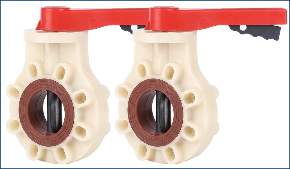 Van bướm nhựa PVDF Sanking chịu hóa chất mạnh chính hãng