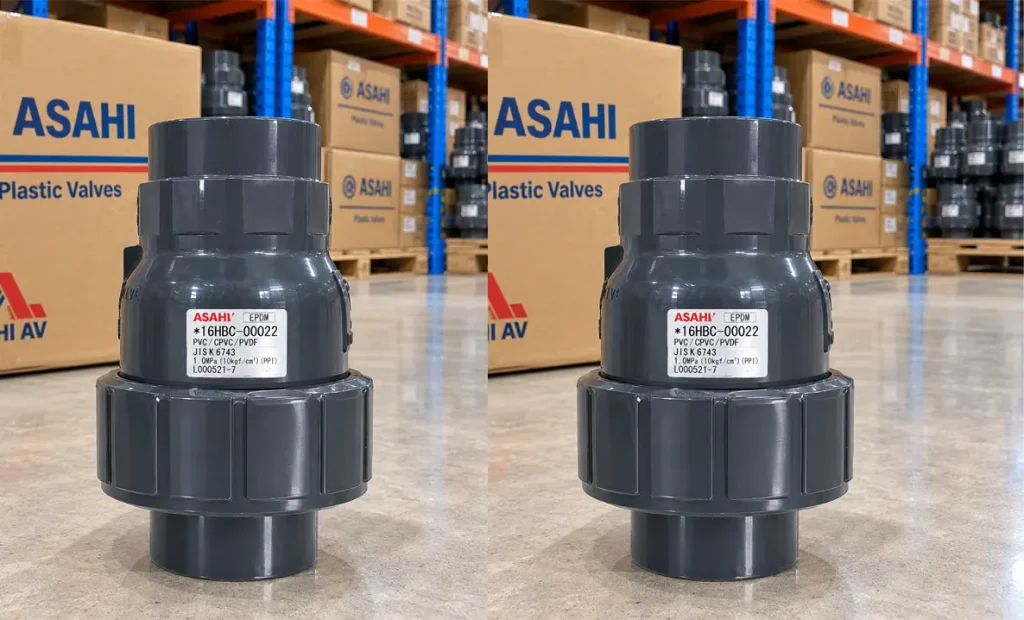 Van Một Chiều Bi Rắc Co Đơn Asahi (Single Union Ball Check Valve)