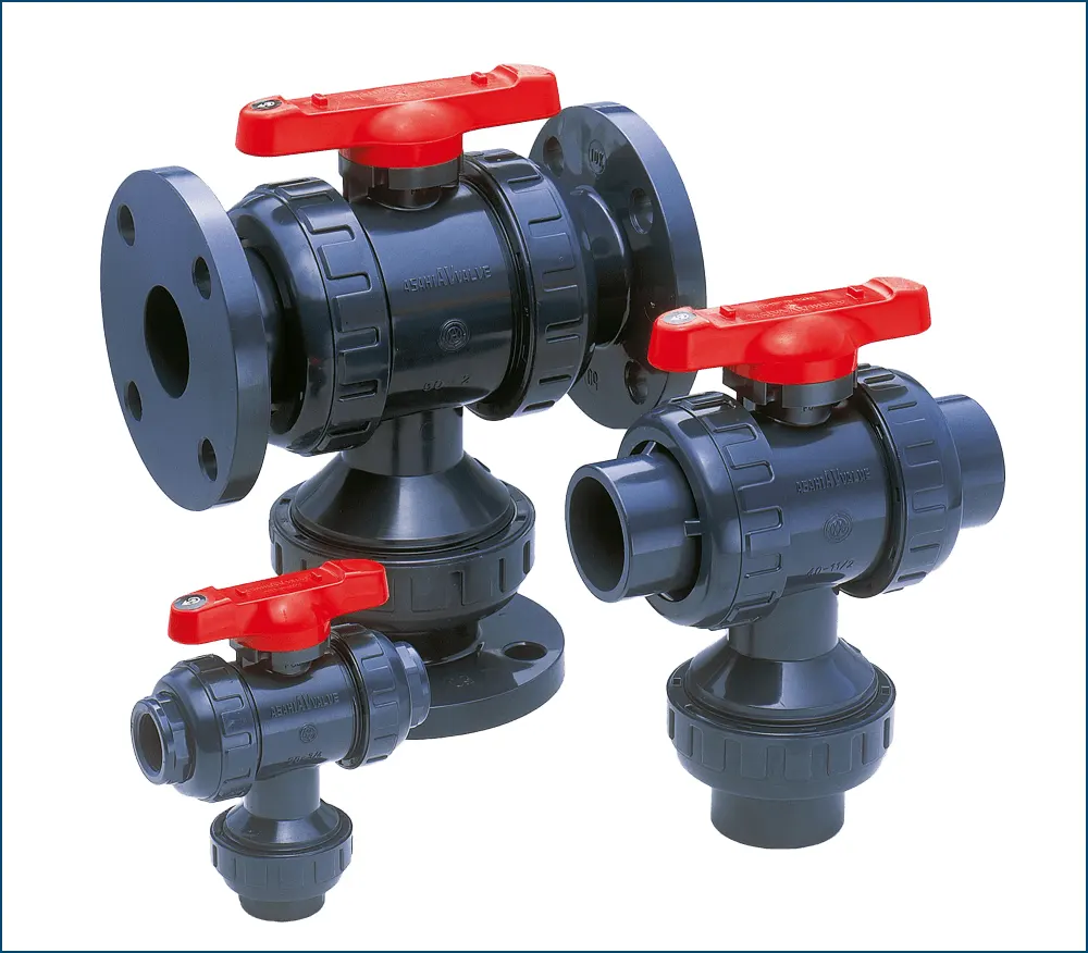 Các loại van bi nhựa 3 ngã Asahi mã Type 23