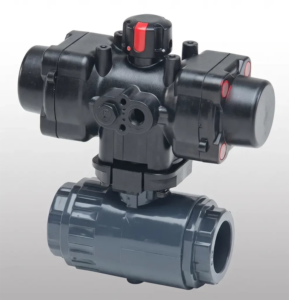 Van bi nhựa mini Asahi Type 27 tích hợp bộ truyền động khí nén cho vận hành tự động